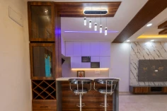 Modern dining room with elegant finishes – Zeeshan residential project